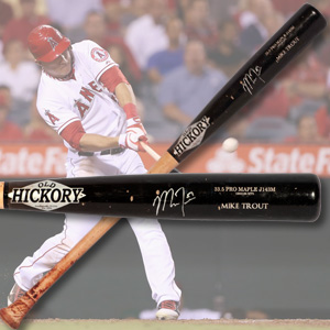 Mike Trout Signed & Photo Matched Game Used Bat