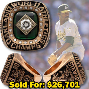 Dave Stewart's 1989 Oakland Athletics World Champions 10k Gold