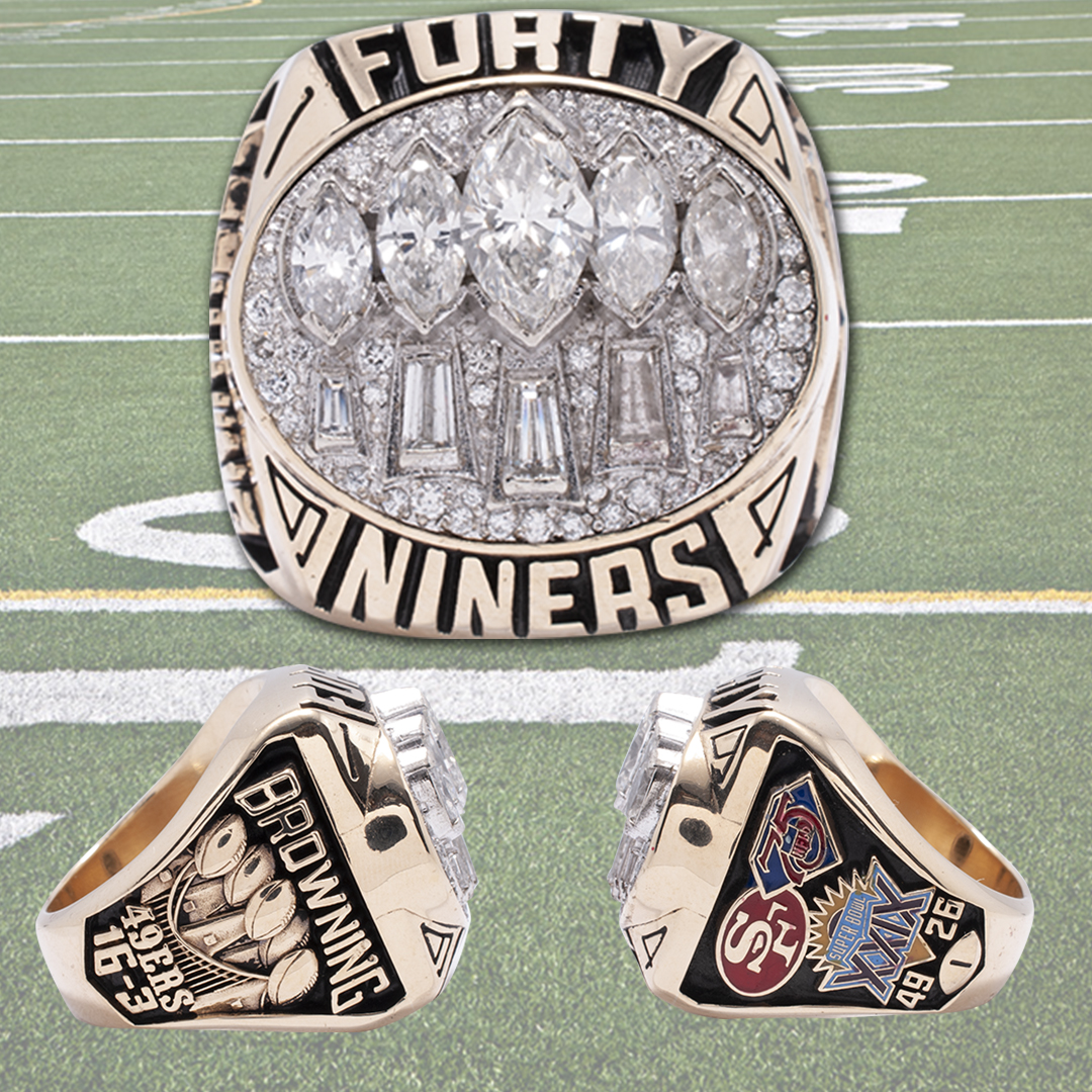 1994 San Francisco 49ers Super Bowl XXIX World Champions 10k Gold Player's  Ring With 49 Diamonds - SCP AUCTIONS