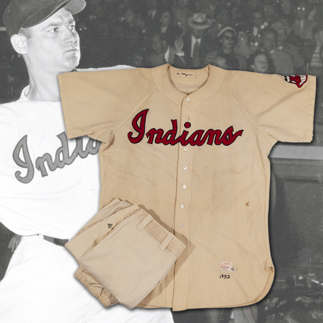 cleveland indians game worn jersey