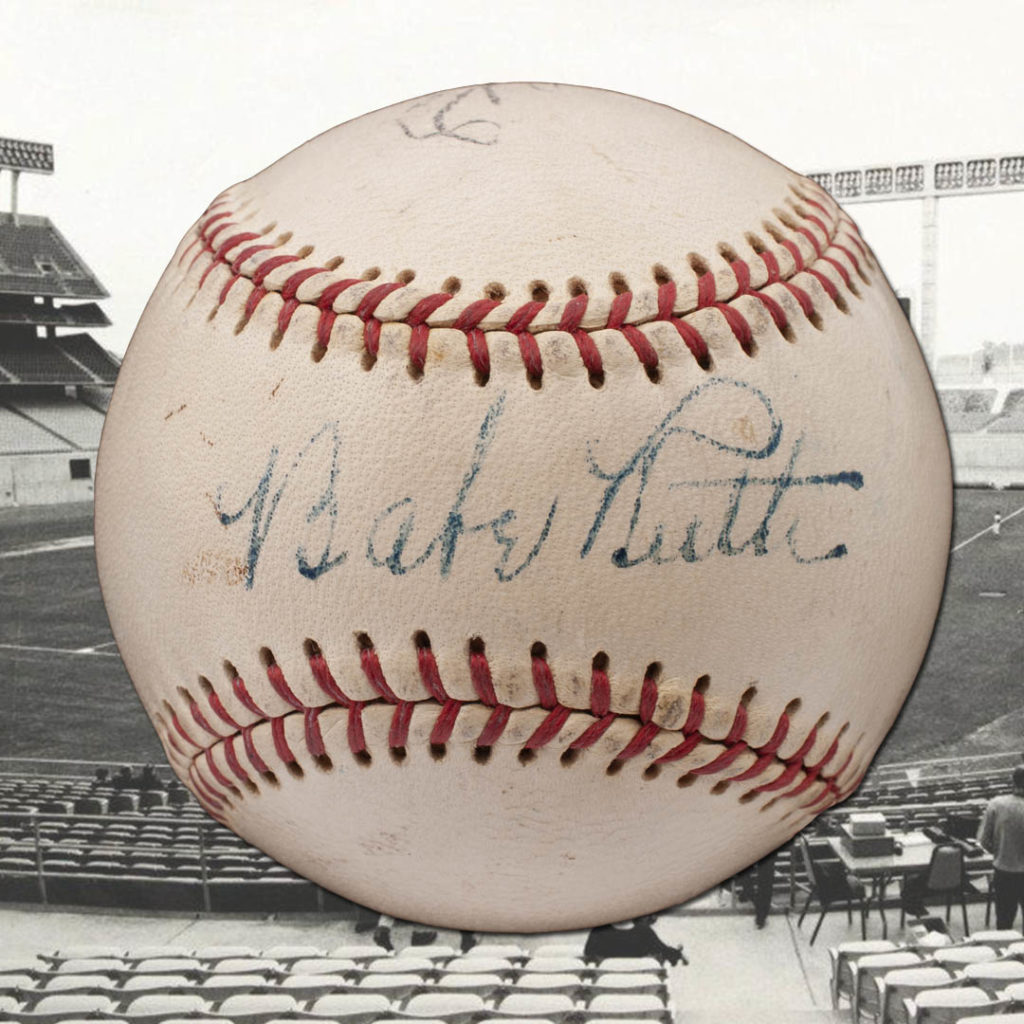 Lot Detail - EARLY BABE RUTH SINGLE SIGNED PACIFIC COAST LEAGUE