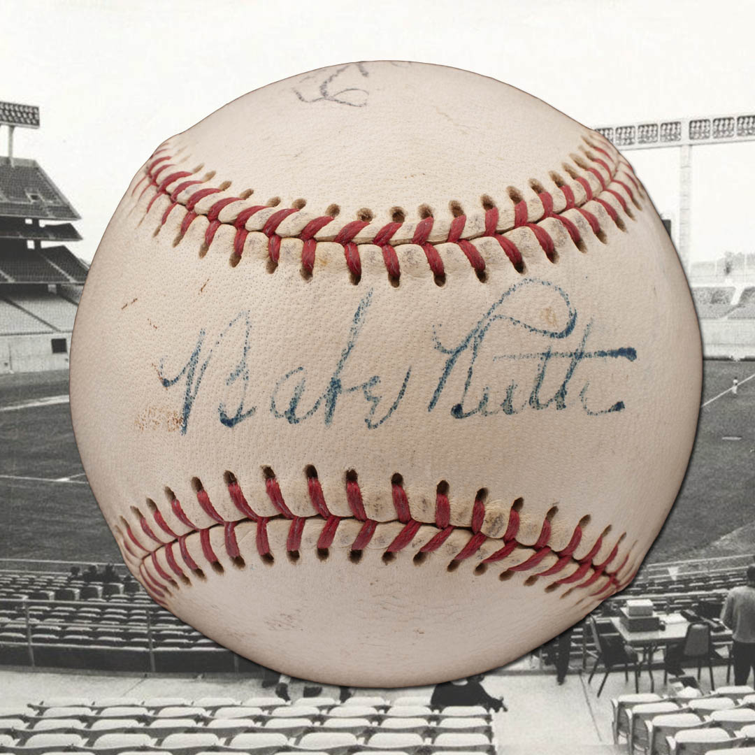Babe Ruth Autographed Official Pacific Coast League Baseball (PSA
