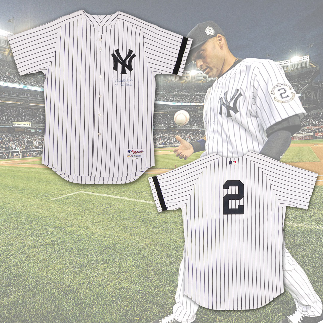 2007 Derek Jeter New York Yankees Autographed And Game Worn Home Jersey  (Steiner/Yankees LOA & JSA LOA) Sold For: $14,510 - SCP AUCTIONS