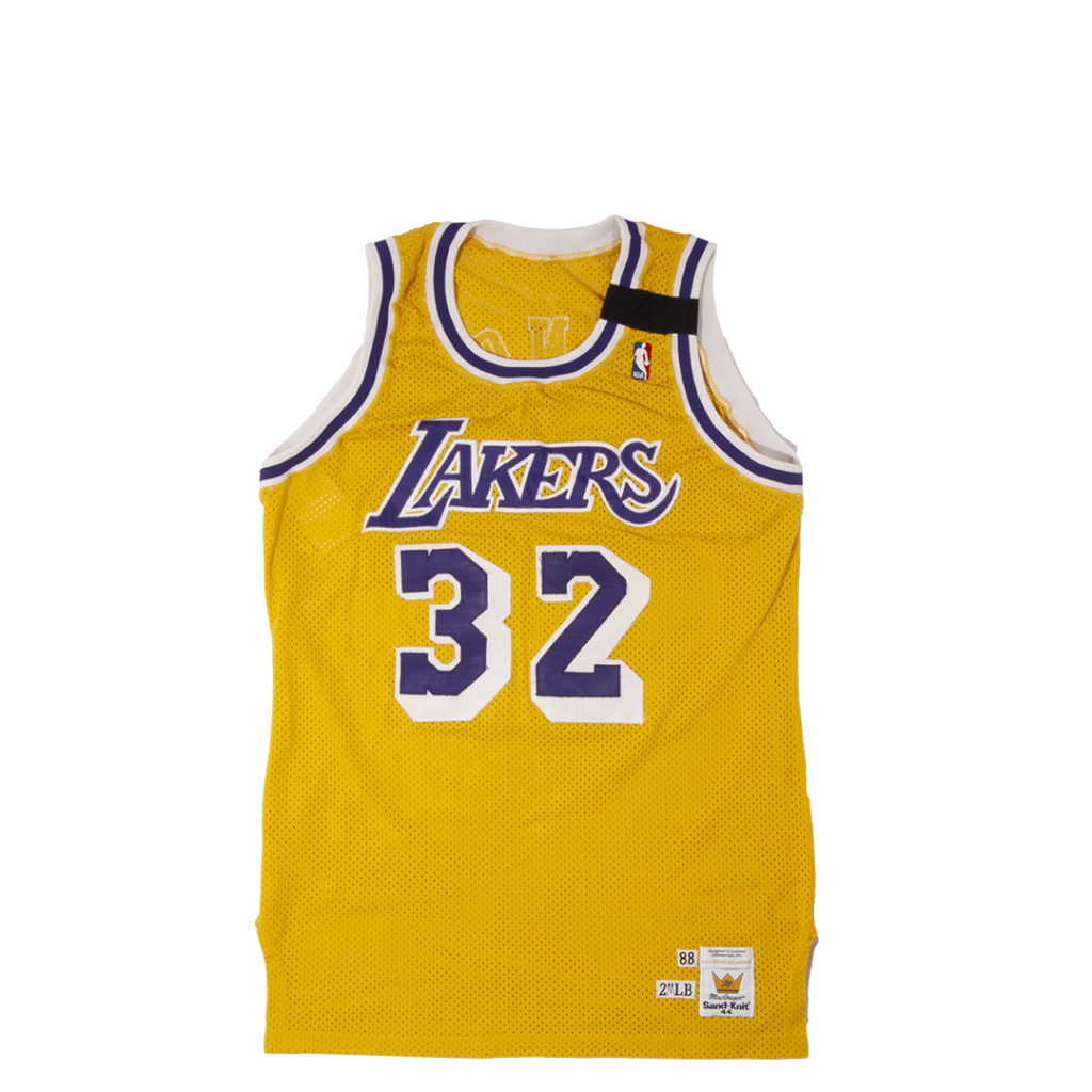 magic johnson lakers jersey