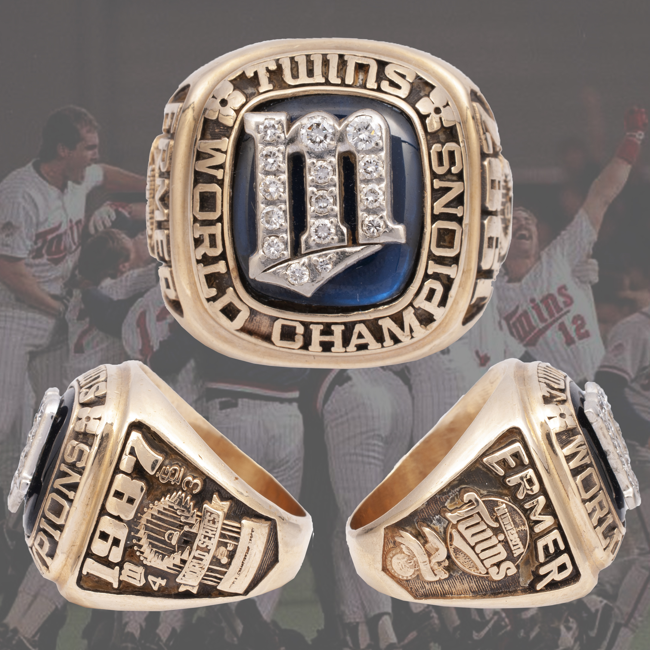 1987 Minnesota Twins World Series Championship Ring Presented to