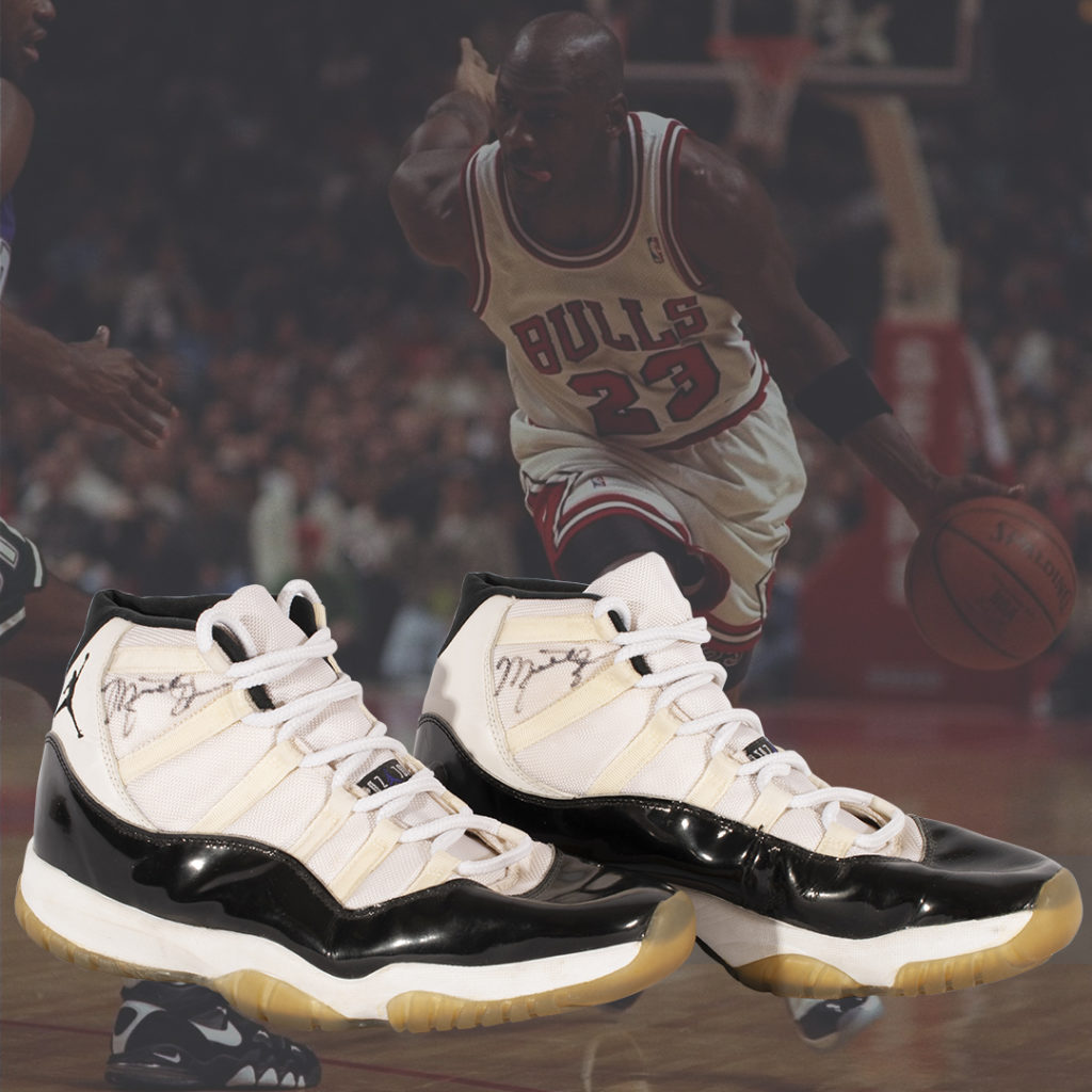 Signed 'Bred' Air Jordan 11s Michael Jordan Wore in the 1996 Finals Are Up  for Auction